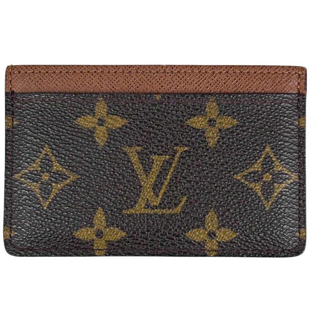 Louis Vuitton Porte Cartes Card Monogram Brown